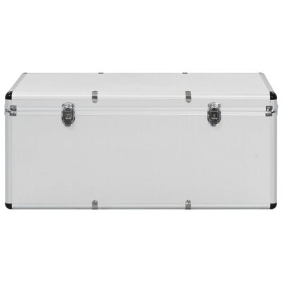 vidaXL Úložné kufry 3 ks stříbrné hliníkové