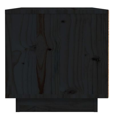 vidaXL Noční stolek černý 40 x 34 x 35 cm masivní borové dřevo