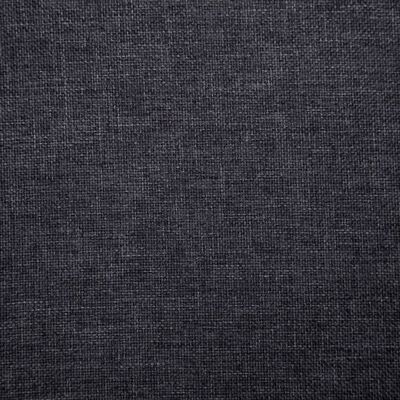vidaXL Lavice 139,5 cm tmavě šedá polyester