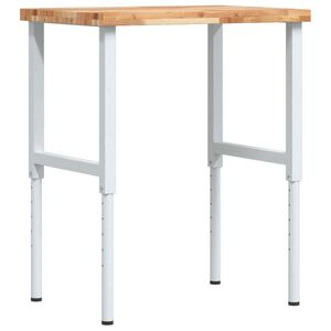 vidaXL Pracovn&iacute; stůl 80 x 60 x (73&ndash;99,5) cm masivn&iacute; ak&aacute;cie obd&eacute;ln&iacute;kov&yacute;