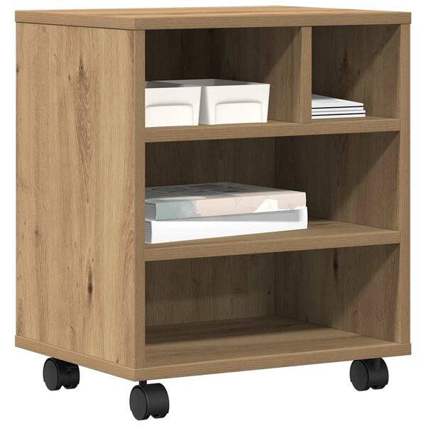 vidaXL Stojan na tiskárnu dub artisan 41 x 32 x 48 cm Kompozitní dřevo