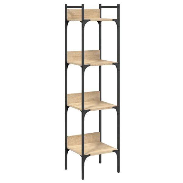 vidaXL Knihovna se 4 policemi dub sonoma 35 x 30 x 138,5 cm kompozit