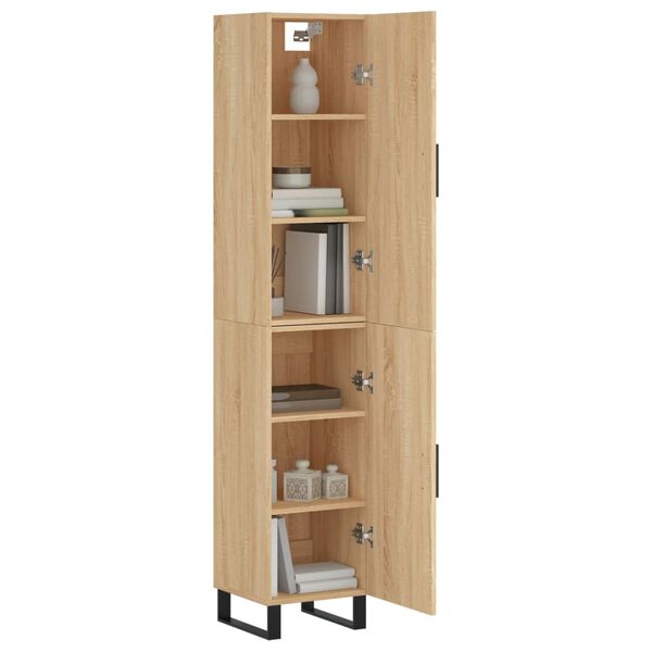 vidaXL Skř&iacute;ň highboard dub sonoma 34,5 x 34 x 180 cm kompozitn&iacute; dřevo