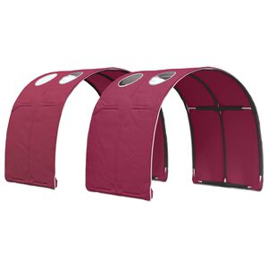 vidaXL Tunel postele 2 ks Červen&aacute; Polyester