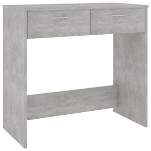 vidaXL Psac&iacute; stůl betonově &scaron;ed&yacute; 80 x 40 x 75 cm kompozitn&iacute; dřevo