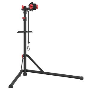 vidaXL Stojan na opravu kol skl&aacute;dac&iacute; nastaviteln&yacute; 92&ndash;152 cm červen&yacute;