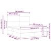 vidaXL Postel s &uacute;ložn&yacute;m prostorem a matrac&iacute; Kr&eacute;mov&aacute; 160 x 200 cm