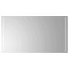 vidaXL LED koupelnov&eacute; zrcadlo Transparentn&iacute; 90 x 50 cm tvrzen&eacute; sklo