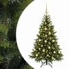 vidaXL Uměl&yacute; v&aacute;nočn&iacute; stromek s v&aacute;nočn&iacute;mi koulemi 120 cm 150 LED