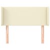 vidaXL Čelo postele typu u&scaron;&aacute;k kr&eacute;mov&eacute; 93x16x78/88 cm uměl&aacute; kůže