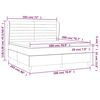 vidaXL Box spring postel s matrac&iacute; tmavě zelen&aacute; 180x200 cm samet