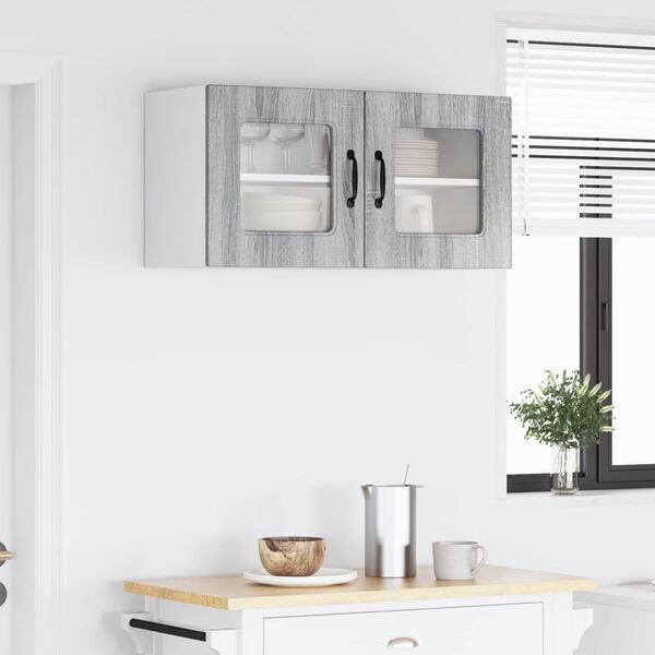 vidaXL Kuchyňsk&aacute; skř&iacute;ň s &uacute;loži&scaron;těm Kalmar &Scaron;ed&aacute; Sonoma 80 x 31 x 40 cm