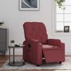 vidaXL Elektrické polohovací křeslo vínové umělá kůže