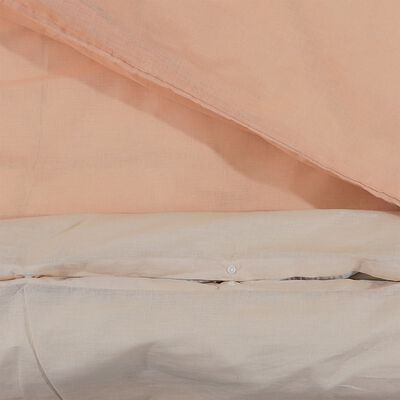 vidaXL Sada ložního prádla růžová 155 x 220 cm bavlna