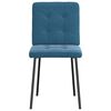 vidaXL J&iacute;deln&iacute; židle 2 ks modr&eacute; samet