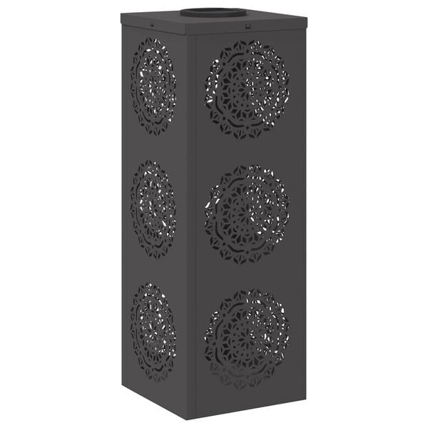 vidaXL Sol&aacute;rn&iacute; LED Cestovn&iacute; Světlo 2 pcs Čern&aacute; Studeně v&aacute;lcovan&aacute; ocel