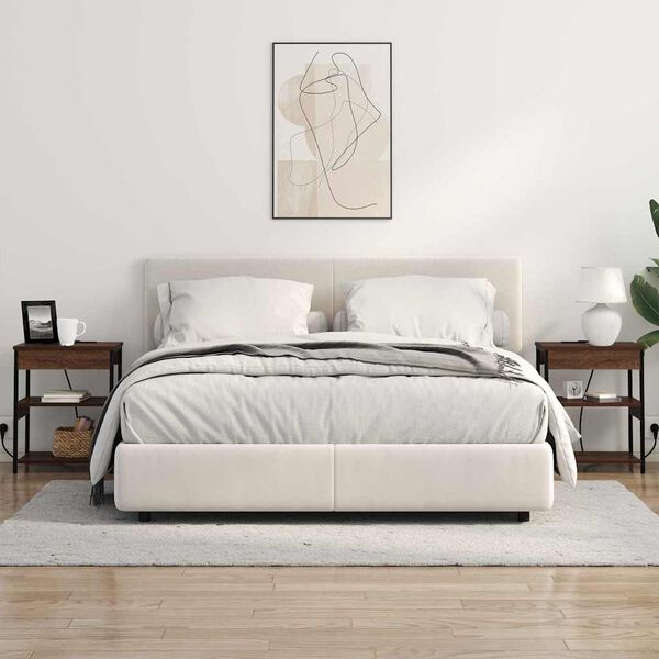 vidaXL Nočn&iacute; skř&iacute;ňka 2 pcs Hněd&yacute; dub 41 x 31 x 51 cm kompozitn&iacute; dřevo