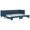 vidaXL V&aacute;lenda s přist&yacute;lkou modr&aacute; 80 x 200 cm samet