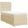 vidaXL Box spring postel s matrac&iacute; kr&eacute;mov&aacute; 100 x 200 cm textil