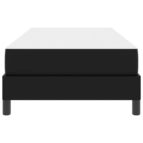 vidaXL R&aacute;m postele s matrac&iacute; Čern&aacute; 90 x 200 cm textil