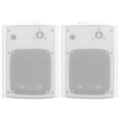 vidaXL Nástěnné stereo reproduktory 2 ks bílé indoor outdoor 120 W