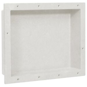 vidaXL Nika do sprchov&eacute;ho koutu matn&aacute; b&iacute;l&aacute; 41 x 51 x 10 cm