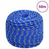 vidaXL Lodn&iacute; lano modr&eacute; 6 mm 50 m polypropylen
