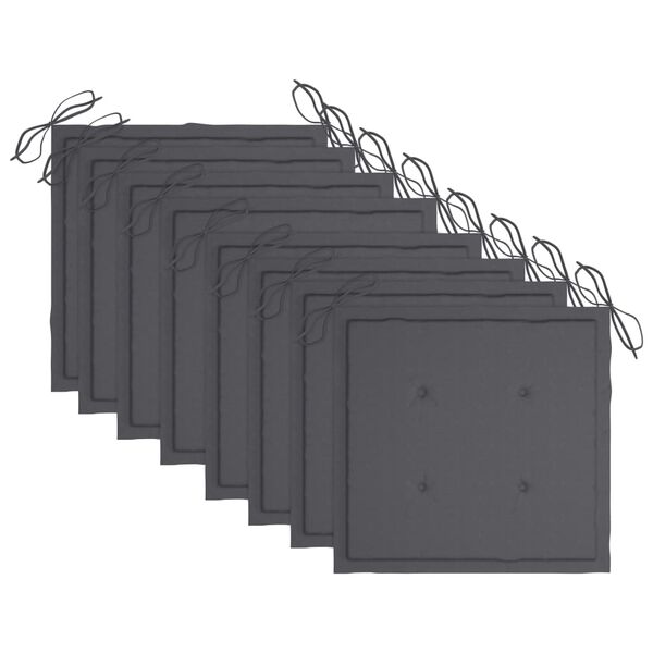 vidaXL Zahradn&iacute; j&iacute;deln&iacute; židle s podu&scaron;kami 8 ks masivn&iacute; ak&aacute;ciov&eacute; dřevo