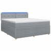 vidaXL Postel boxspring s matrac&iacute; Světle &scaron;ed&aacute; 140 x 200 cm Textil