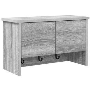 vidaXL N&aacute;stěnn&yacute; vě&scaron;&aacute;k na kab&aacute;ty s polic&iacute; &Scaron;ed&aacute; Sonoma 50 x 20 x 30 cm