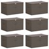 vidaXL &Uacute;ložn&aacute; krabice 6 pcs Antracitov&aacute; 55 x 35 x 32 cm netkan&yacute; textil