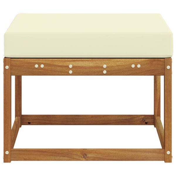 vidaXL Venkovn&iacute; podnožka Masivn&iacute; ak&aacute;tov&eacute; dřevo Př&iacute;rodn&iacute;