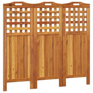 vidaXL 3d&iacute;ln&yacute; parav&aacute;n 121,5 x 2 x 115 cm masivn&iacute; ak&aacute;ciov&eacute; dřevo