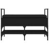 vidaXL Lavice s botníkem černá 85,5 x 42 x 57,5 cm kompozitní dřevo