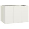vidaXL Truhl&iacute;k b&iacute;l&yacute; 120x80x80 cm ocel