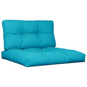 vidaXL Podu&scaron;ky na palety 2 ks tyrkysov&eacute; textil