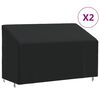 vidaXL Plachty na 3m&iacute;stnou lavici 2 ks 165 x 70 x 65/94 cm 420D oxford