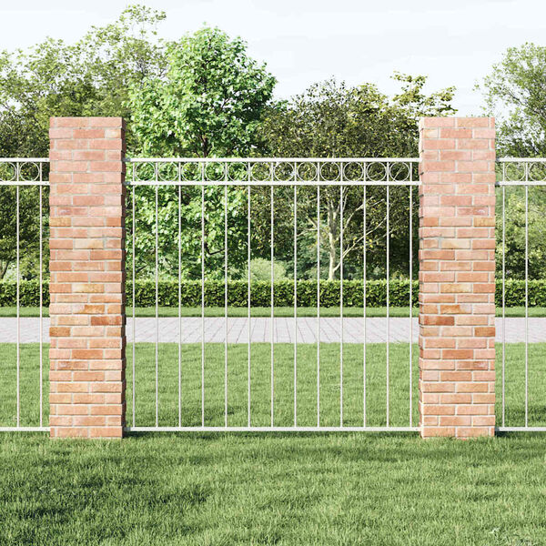 vidaXL Prvek plotu Assen B&iacute;l&aacute; 170 x 150 cm Ocel