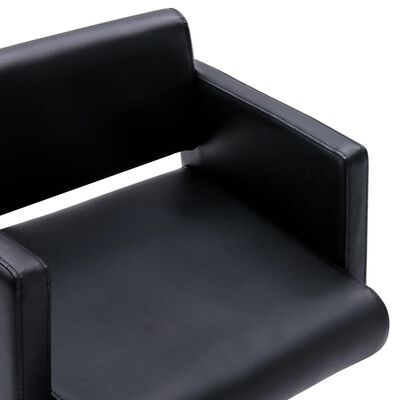 vidaXL Kosmetická židle černá umělá kůže