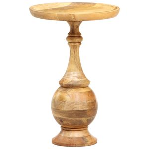 vidaXL Kulat&yacute; odkl&aacute;dac&iacute; stolek 43x43x66 cm masivn&iacute; mangovn&iacute;kov&eacute; dřevo
