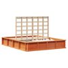 vidaXL Rám postele Voskově hnědá 150 x 200 cm Masivní borové dřevo