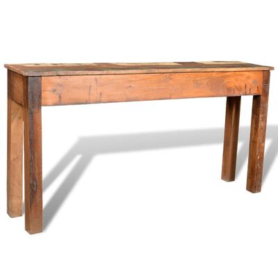 vidaXL Konzolový stolek se 3 zásuvkami recyklované dřevo