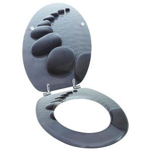 vidaXL WC sed&aacute;tko MDF s v&iacute;kem design kameny
