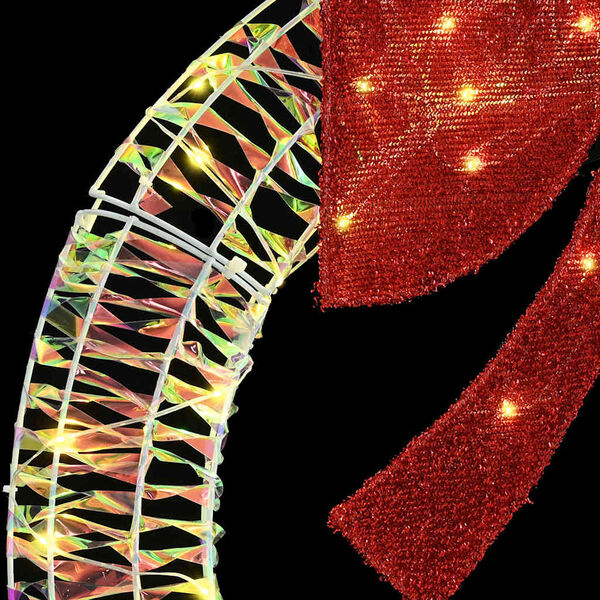 vidaXL Věnec s 150 LED diodami Teplá bílá 120 cm PET