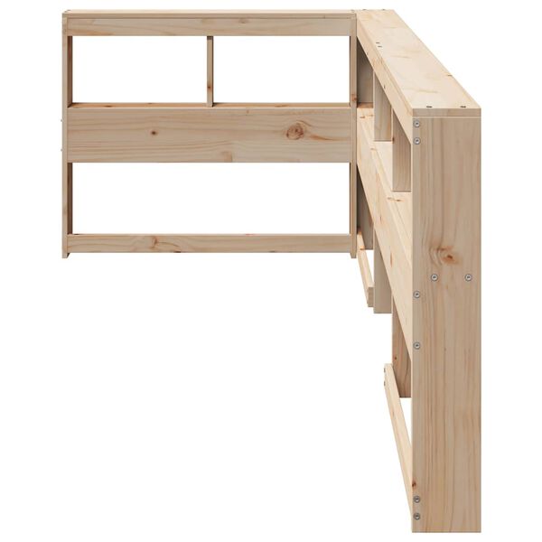 vidaXL Reg&aacute;lov&aacute; knihovna ve tvaru L 90 cm masivn&iacute; borov&eacute; dřevo