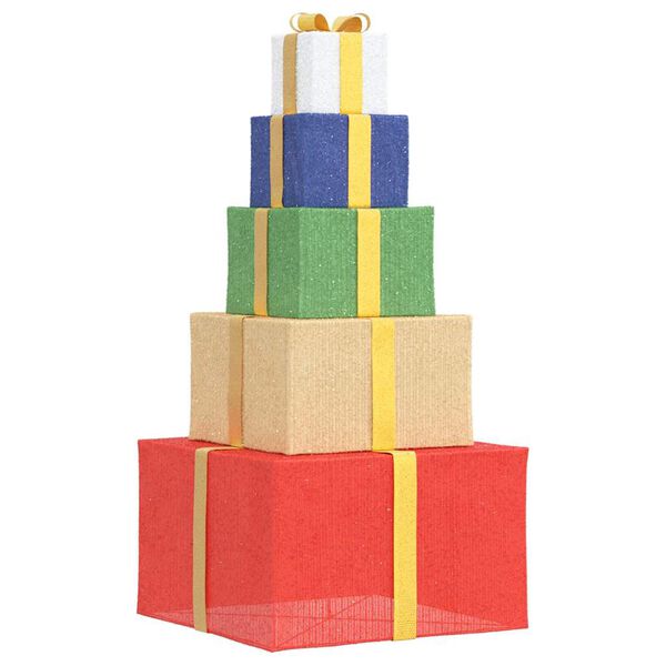 vidaXL V&aacute;nočn&iacute; dekorace d&aacute;rkov&aacute; krabička 250teple b&iacute;l&yacute;ch LED