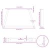 vidaXL Nohy konferenčn&iacute;ho stolku ve tvaru V, 2 ks, př&iacute;rodn&iacute; ocel, 50 x (30-31,3) cm, ocel