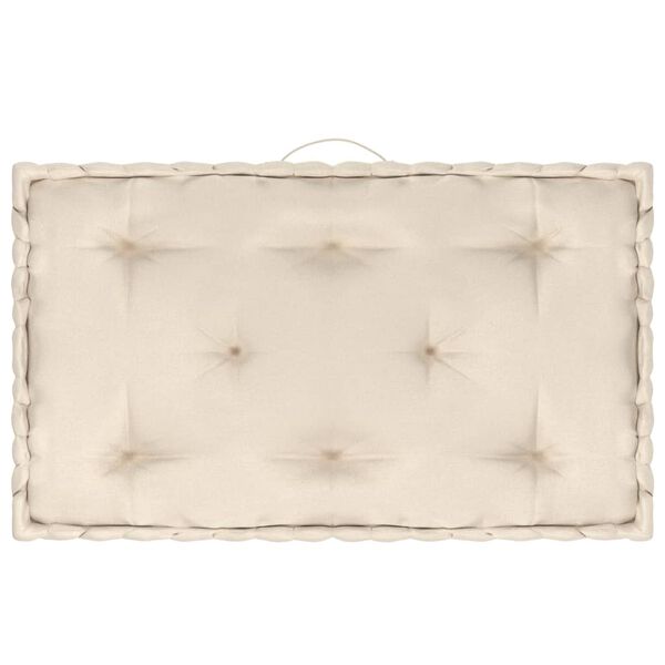 vidaXL Podu&scaron;ky na n&aacute;bytek z palet 7 ks b&eacute;žov&eacute; bavlna