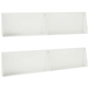 vidaXL Opěrn&aacute; zeď 4 ks 100 x 12 x 30 cm Ocel B&iacute;l&aacute;