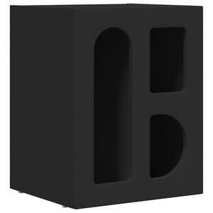 vidaXL Nočn&iacute; stolek Čern&aacute; 40 x 35 x 50 cm kompozitn&iacute; dřevo